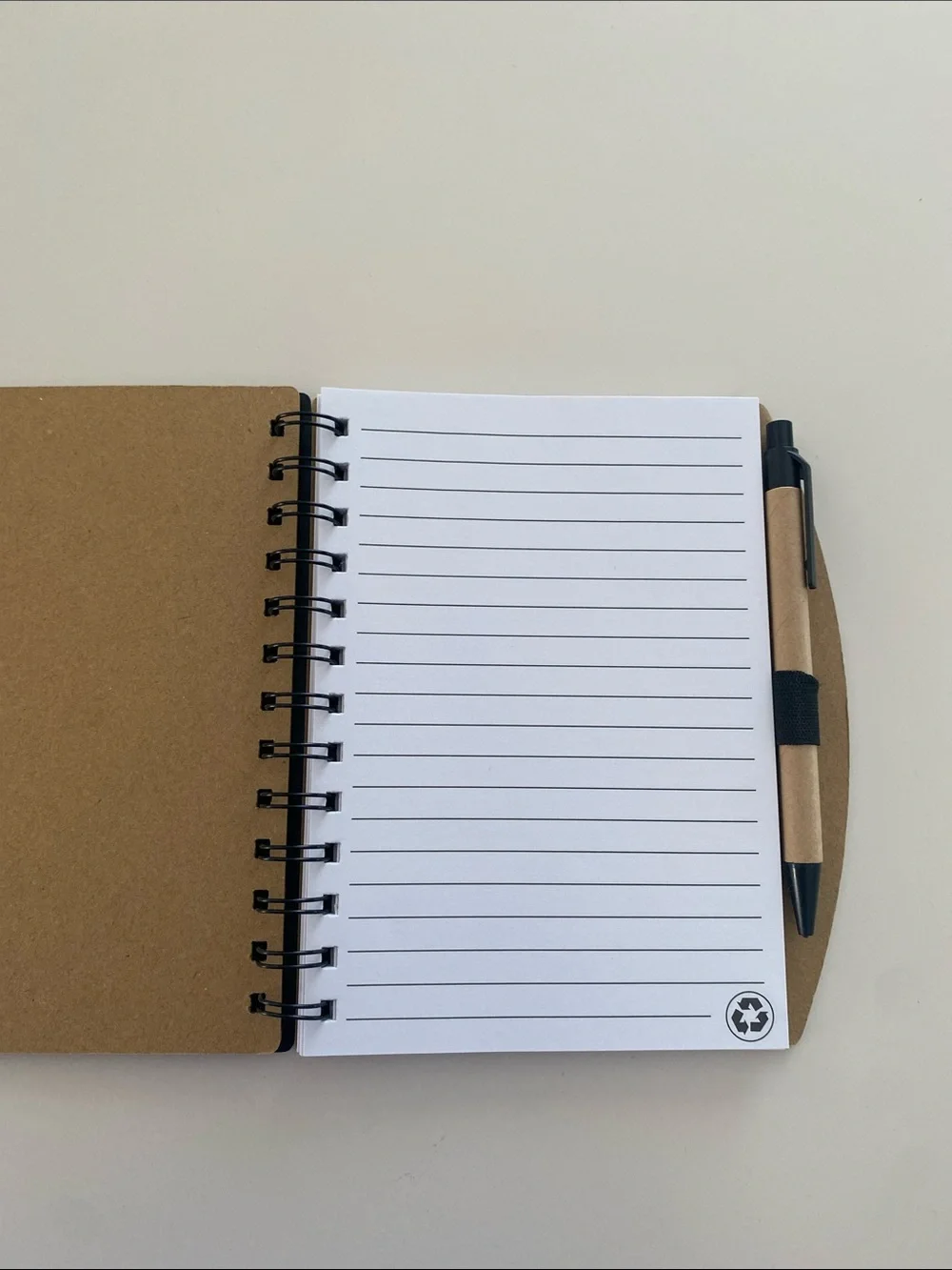 Organizer notebook with stickies